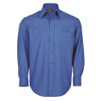 Mens Basic Shirt Long Sleeve French Blue