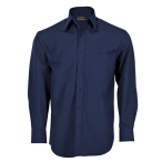 Mens Basic Shirt Long Sleeve Navy