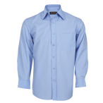 Mens Basic Shirt Long Sleeve Sky